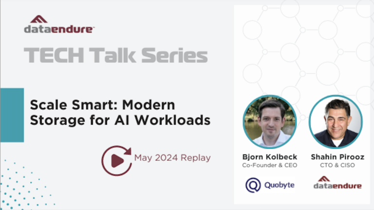 Scale Smart: Modern Storage for AI Workloads – May 2024 TECH Talk