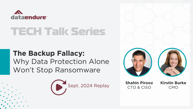 The Backup Fallacy: Why Data Protection Alone Won’t Stop Ransomware